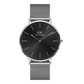 Daniel Wellington Classic 40 Sterling Silver & Onyx Watch