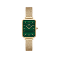 Daniel Wellington Quadro 20X26 Pressed Evergold Gold & Green Watch