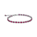 Bracelet with ruby red zirconia | The Jewellery Boutique
