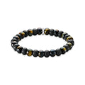 Bracelet with obsidian and tiger's eye beads | The Jewellery Boutique Australia