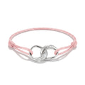 Textile bracelet Together pink with zirconia | THOMAS SABO Australia