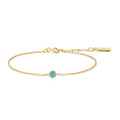 Ania Haie Gold Bezel-Set Lab-Created Turquoise Solitaire Bracelet