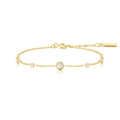Ania Haie Gold Mint Green Station Bracelet