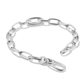 Charm bracelet with Connect link Silver