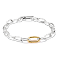 Charm bracelet bicolour with Connect link
