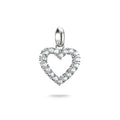 Charm pendant heart with white stones Connect | THOMAS SABO Australia