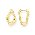 Small Wavy Hoop Earrings in Gold |The Jewellery Boutique Australia