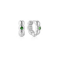 Ania Haie Silver Reversible Puffy Huggie Hoop Earrings