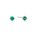 Ania Haie Silver Green Stud Earrings