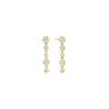 Ania Haie Gold Molten Cascade Bezel-Set Drop Stud Earrings | The Jewellery Boutique Australia
