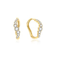 Ania Haie Gold Sparkling Tide Huggie Hoop Earrings