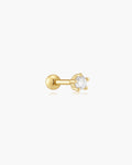 Ania Haie Gold Five-Prong Sparkle Barbell Earring E079-03G