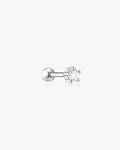 Ania Haie Silver Five-Prong Sparkle Barbell Earring E079-03H