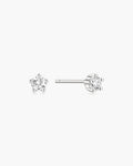 Ania Haie Silver Mini Five-Prong Sparkle Stud Earrings E079-04H