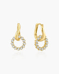 Ania Haie Gold Pave Interlocked Huggie Hoop Earrings E079-12G
