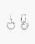 Ania Haie Silver Pave Interlocked Huggie Hoop Earrings E079-12H