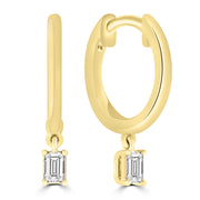 0.20ct HI I1 Diamond Earrings in 9K Yellow Gold