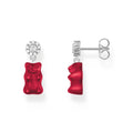 THOMAS SABO ear studs with red goldbears | The Jewellery Boutique Australia