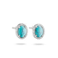 Ear studs with imitation turquoise and zirconia | THOMAS SABO Australia