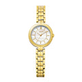 Kelly Womens White MOP Dial 27mm Gold Watch
