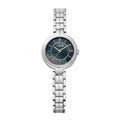 Kelly Womens Black MOP Dial 27mm Silver Watch