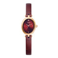 Emilie Womens Brown Dial 20.5mm Brown Strap Watch