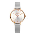 Sophie Womens Silver Dial 36mm Rose Gold & Silver Watch