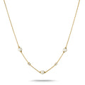 Chain with pearls and zirconia