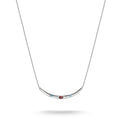 Half-Form Necklace with Red Zirconia Stone Elyndra | THOMAS SABO Australia
