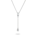 THOMAS SABO Y Necklace with White Zirconia Stones Silver