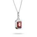 THOMAS SABO Necklace with Red Octagon Zirconia Pendant
