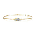0.30ct Pear Lab Grown Diamond Asterly Bracelet in 9K Yellow Gold