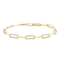 Gold bracelet with diamond accents on a white background