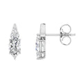 1.50ct Marquise Lab Grown Diamond Vintage Stud Earrings in 9K White Gold