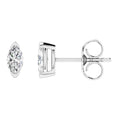 0.50ct Marquise Lab Grown Diamond Stud Earrings in 9K White Gold