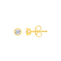 0.2ct Lab Grown Diamond Earrings in 9K Yellow Gold | The Jewellery Boutique
