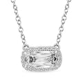 1.10ct Lab Grown Diamond Northern Ray Necklace in 18K White Gold