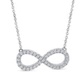 0.25ct Lab Grown Diamond Necklace in 9K White Gold