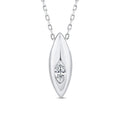 0.10ct Lab Grown Diamond Necklace in 9K White Gold