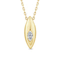 0.10ct Lab Grown Diamond Necklace in 9K Yellow Gold