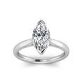 1.50ct Marquise Lab Grown Diamond Ring in 9K White Gold