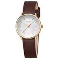 Doppio Brown Leather 33mm Watch - MLE.33110.LGV