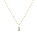 Gold Pave Pendant Necklace