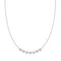 Silver Pave Multi Beaded Chain Necklace | The Jewellery Boutique