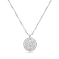 Ania Haie Silver Large Pave Disc Necklace