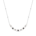 Ania Haie Two-Tone Sparkling Braided Shell Pearl Necklace