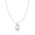 Ania Haie Silver Square Mother-of-Pearl Necklace