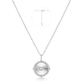Ania Haie Silver Diamond-Cut Sunny Disc Necklace