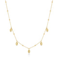 Ania Haie Gold Leaf Station Necklace