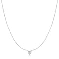 Ania Haie Silver Pave Heart Necklace | The Jewellery Boutique Australia